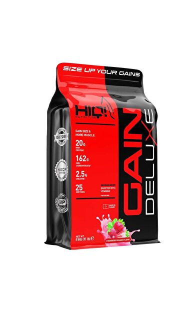 HIQ Gain Deluxe 5 kg STRAWBERRY PARADISE FLAVORED